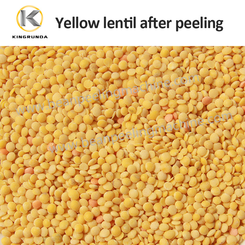 Low loss high extraction rate lentil peeling machine